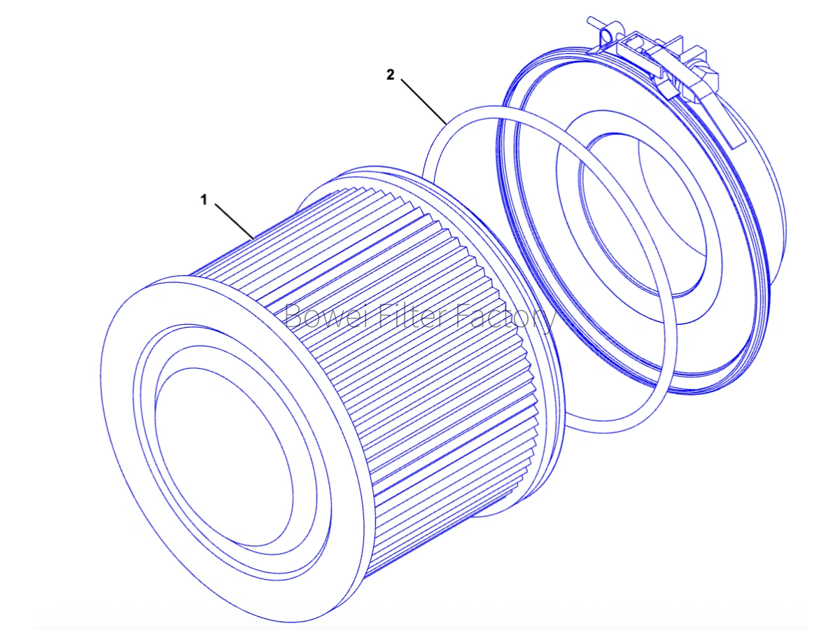 243 6350 air filter installation diagram bowei