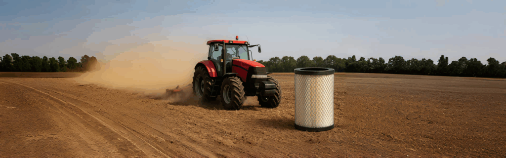 Agricultural machinery is working in the fields 1