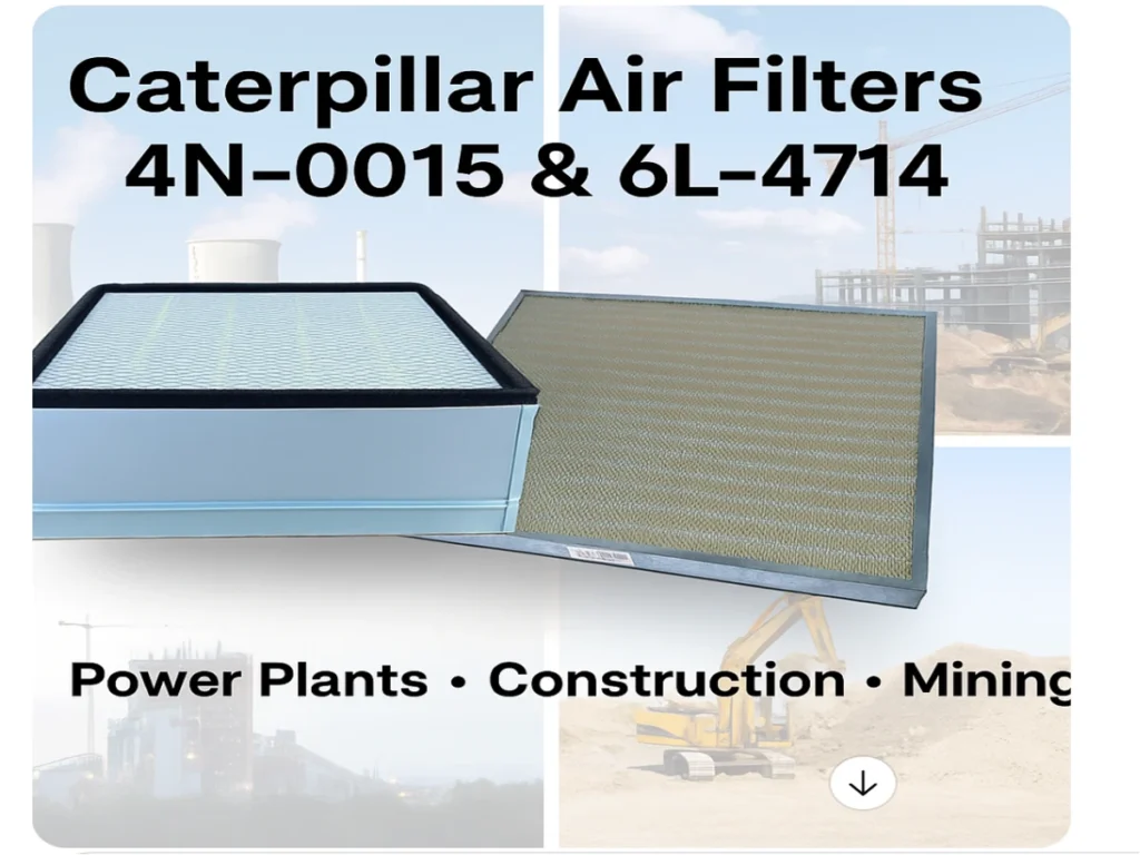 Caterpillar 4N-0015 and 6L-4714 air filters for power plants, construction equipment and mining applications