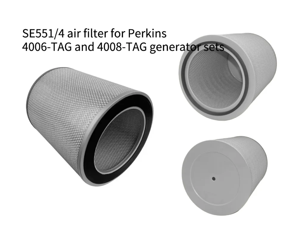 SE551/4 air filter for Perkins 4006-TAG and 4008-TAG generator sets