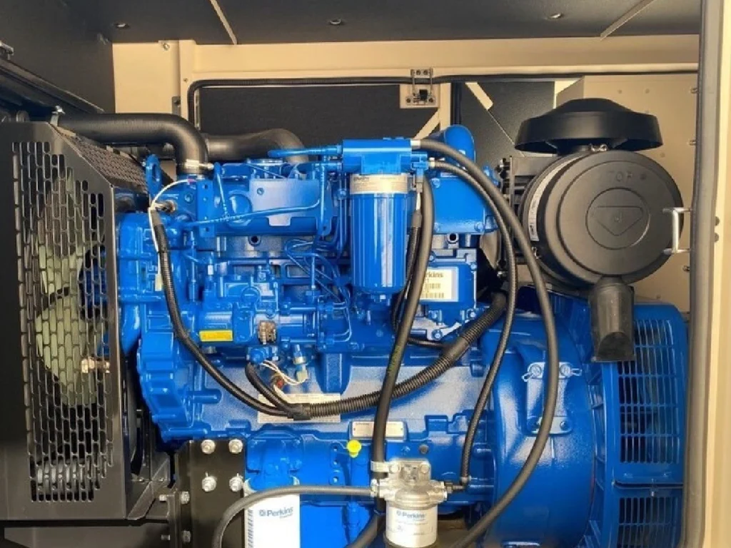 Perkins 1104A diesel generator equipped with 26510342 primary air filter