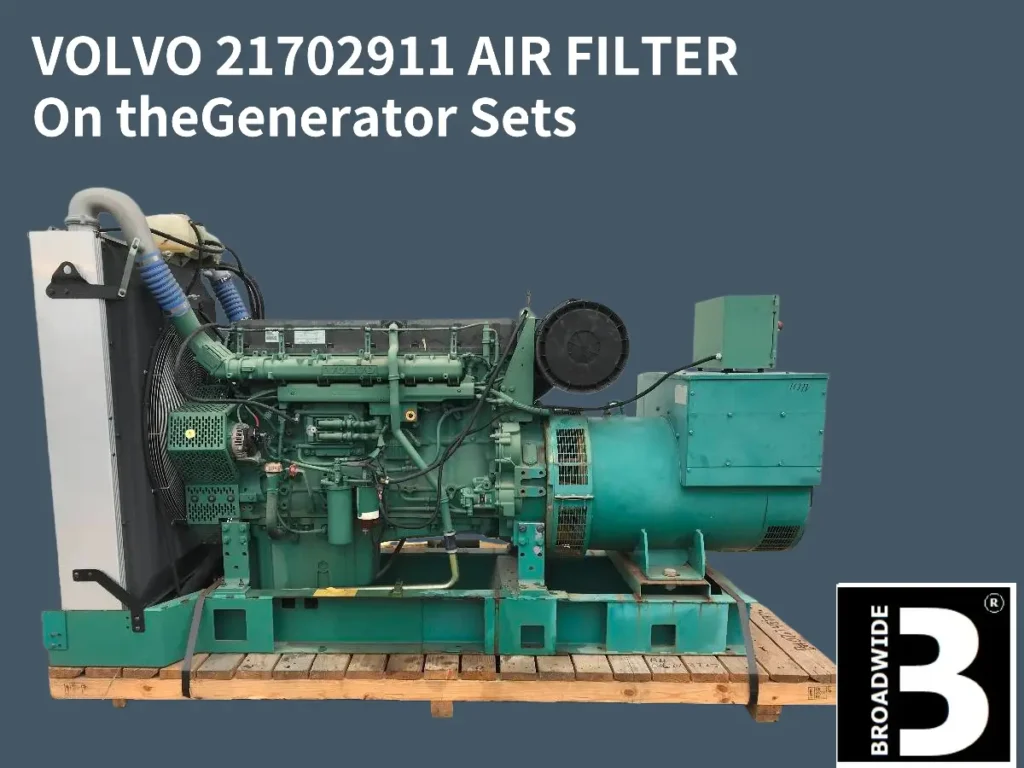 Volvo Penta TAD1641GE generator set using 21702911 air filter