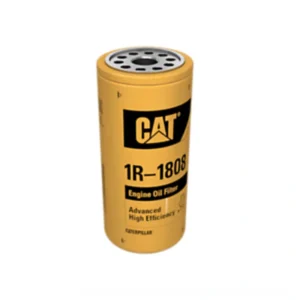 1R1808 oil filter front view for Caterpillar C15 and C18 engines