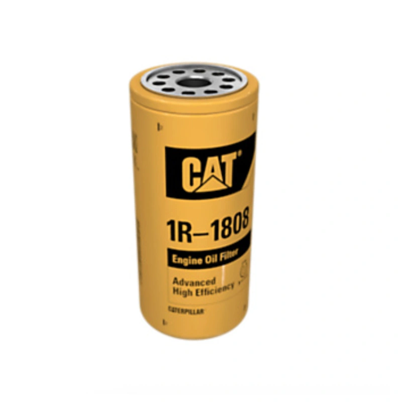 1R1808 oil filter front view for Caterpillar C15 and C18 engines