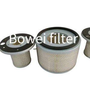 Caterpillar 6I-2501 Air Filter | P532501 RS3504 AF25125M Replacement 4 Детальный вид металлической торцевой крышки и гофрированного материала воздушного фильтра 8N5004