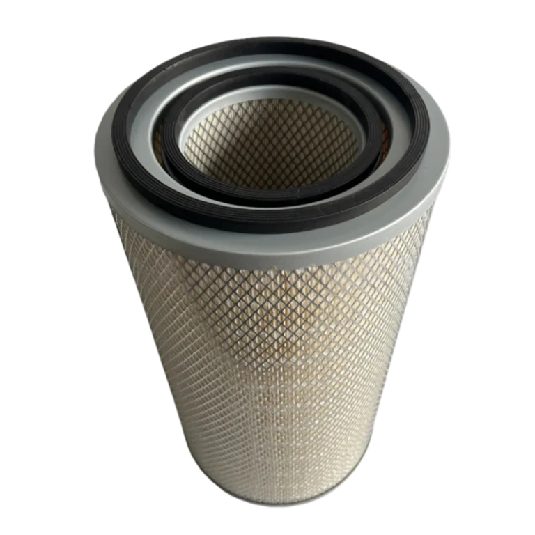 K2442 Air Filter for Shangchai, Hongyan, and Longgong Engines | Bowei Filter Factory 6 K2442 air filter angle view