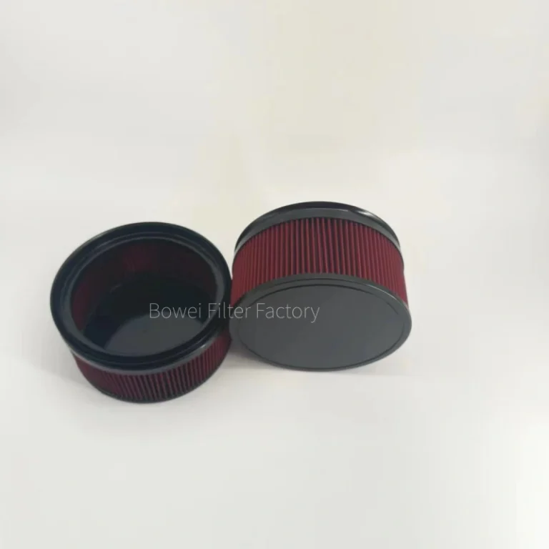 Pair of 443-3666 air filters – inlet and side view