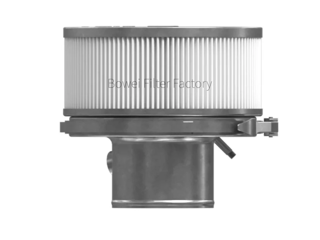 443-3666 air filter installation diagram showing clamp-on mounting to the C9.3 intake