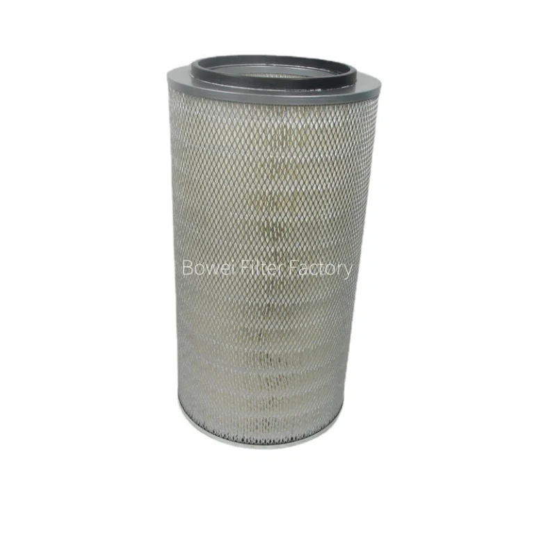 47220-39802 Air Filter | High-Performance Replacement for S12R-PTA Engines | Bowei Filter Factory 1 47220-39802 air filter angle view