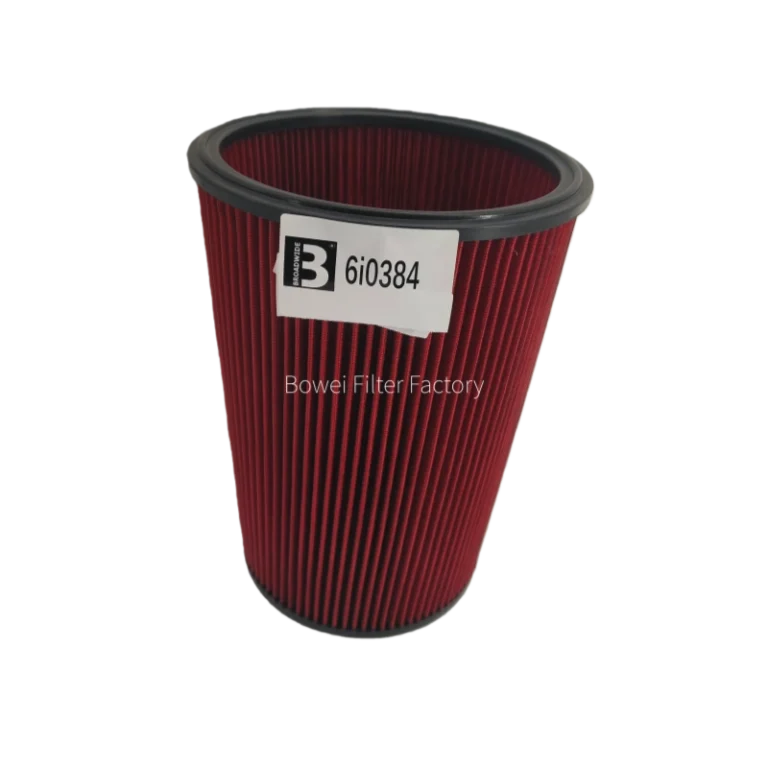 Vertical standing view of Bowei 6I0384 air filter