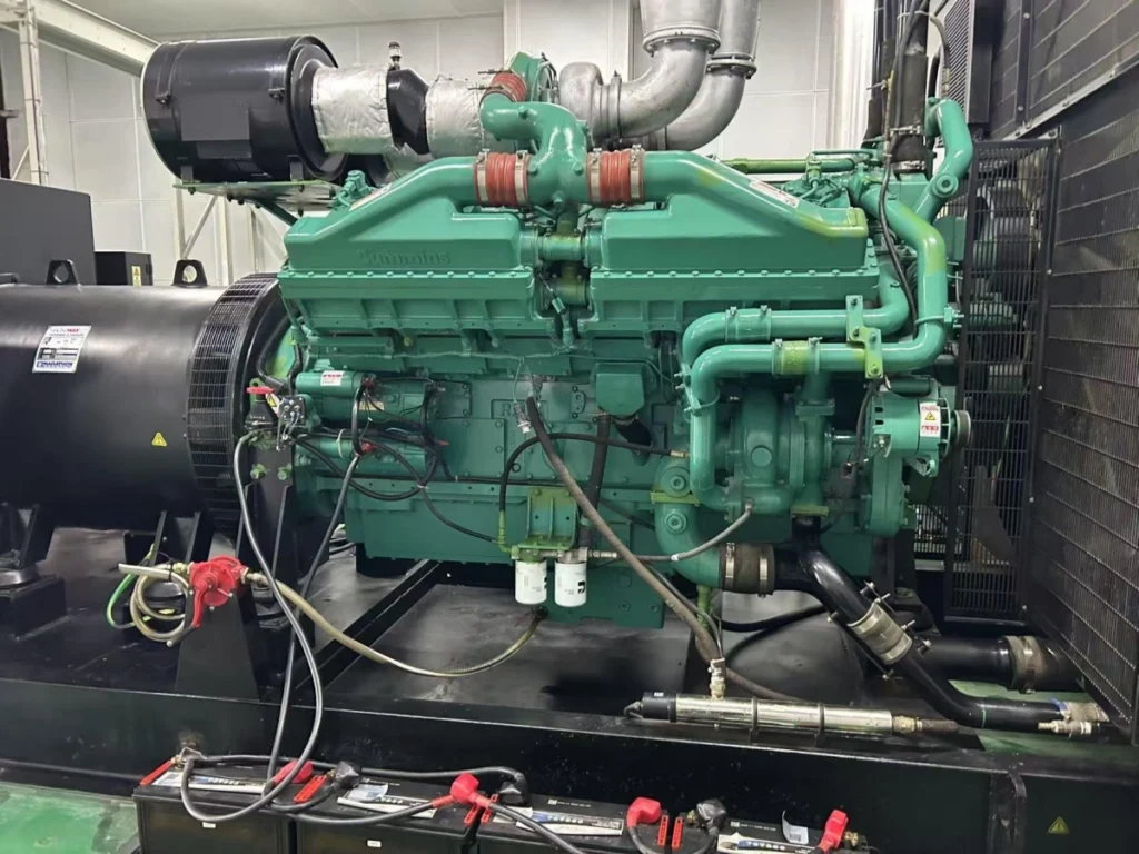 P636070 style air cleaner installed on a diesel generator set