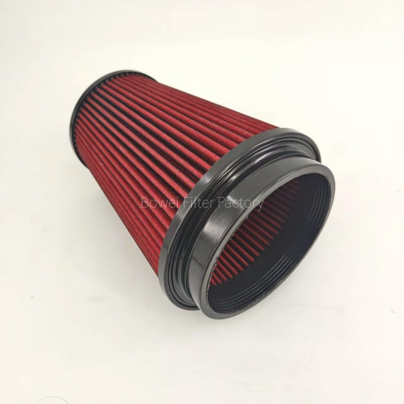 high flow air filter 70mm flange bowei angle front