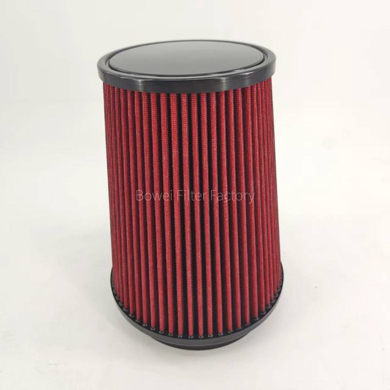 high flow air filter 70mm flange bowei top view