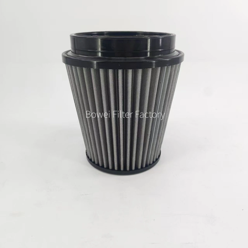 Motorcycle non-woven cone air filter for high-flow intake systems