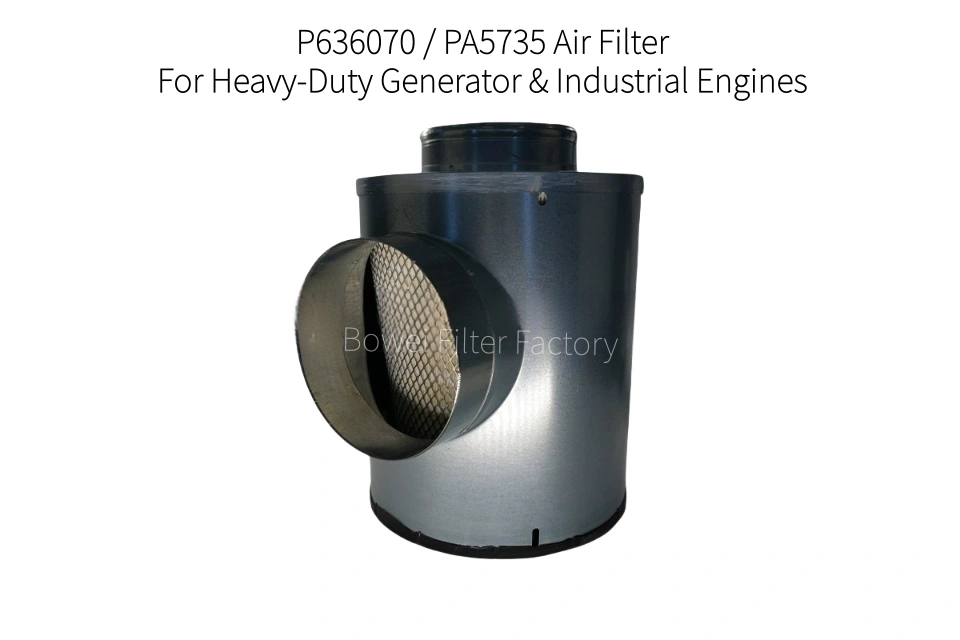 How To Check and Clean Your Generator's Air Filter 7 P636070 PA5735 disposable air cleaner with integrated metal housing