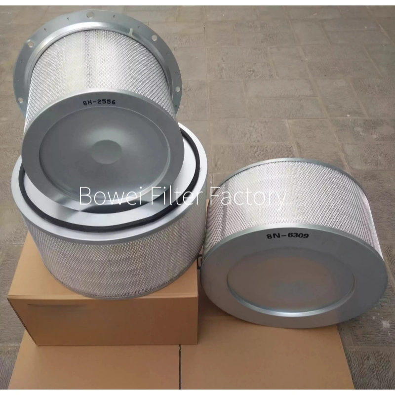 cat 4p0710 air filter hv media metal end cover