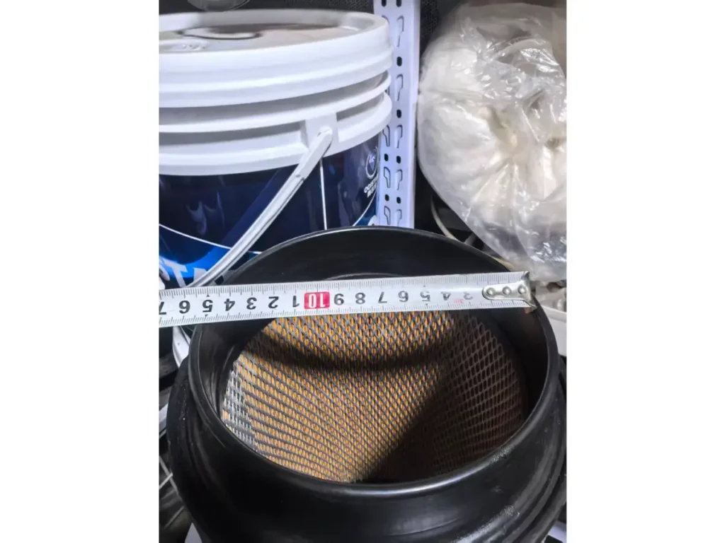 air filter diameter measurement method