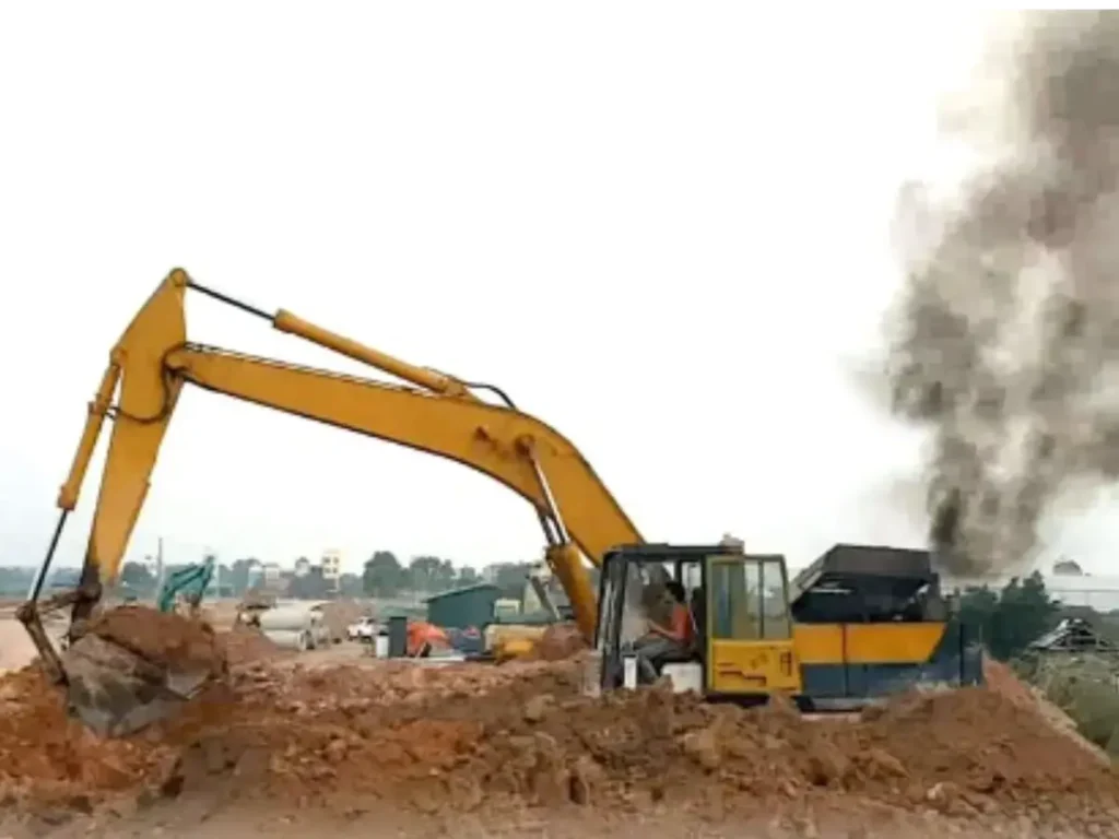 diesel engine damage caused by clogged air filter and dust contamination